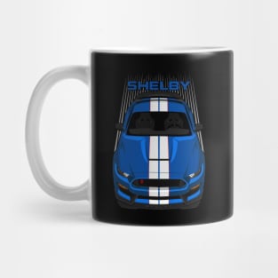 Ford Mustang Shelby GT350R 2015 - 2020 - Velocity Blue - White Stripes Mug